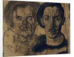 Double portrait of Dick Ket and his father by Dick Ket