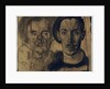 Double portrait of Dick Ket and his father by Dick Ket