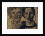 Double portrait of Dick Ket and his father by Dick Ket