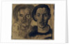 Double portrait of Dick Ket and his father by Dick Ket