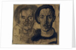 Double portrait of Dick Ket and his father by Dick Ket