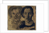 Double portrait of Dick Ket and his father by Dick Ket