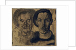 Double portrait of Dick Ket and his father by Dick Ket