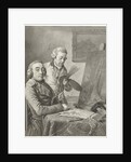 Portrait of Jacob de Vos I and the painter Wybrand Hendricks by Wybrand Hendriks