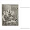 Portrait of Jacob de Vos I and the painter Wybrand Hendricks by Wybrand Hendriks