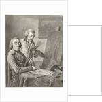 Portrait of Jacob de Vos I and the painter Wybrand Hendricks by Wybrand Hendriks