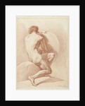 Seated male nude by Chrétien Dubois