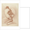 Seated male nude by Chrétien Dubois