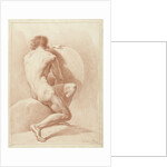 Seated male nude by Chrétien Dubois