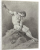 Seated male nude by Pièrre Recco
