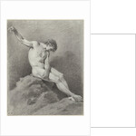 Seated male nude by Pièrre Recco