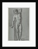 Standing male nude by Jan Kamphuysen