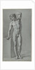 Standing male nude by Jan Kamphuysen