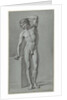 Standing male nude by Jan Kamphuysen