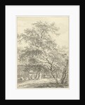 Mother and child sitting under trees by Egbert van Drielst