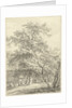 Mother and child sitting under trees by Egbert van Drielst