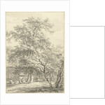 Mother and child sitting under trees by Egbert van Drielst