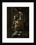 The Love Letter by Johannes Vermeer