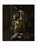 The Love Letter by Johannes Vermeer