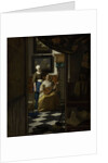 The Love Letter by Johannes Vermeer