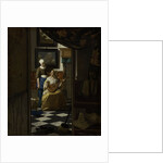The Love Letter by Johannes Vermeer