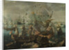 The Explosion of the Spanish Flagship during the Battle of Gibraltar by Cornelis Claesz. van Wieringen
