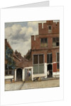 View of Houses in Delft The Netherlands by Johannes Vermeer