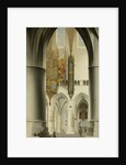 Interior of the Church of St Bavo in Haarlem The Netherlands by Pieter Jansz. Saenredam