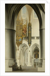 Interior of the Church of St Bavo in Haarlem The Netherlands by Pieter Jansz. Saenredam