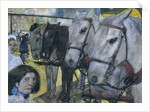 Tram Horses on Dam Square in Amsterdam by George Hendrik Breitner