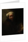 Self-portrait as the Apostle Paul by Rembrandt Harmensz. van Rijn
