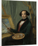 Portrait of Raden Syarif Bustaman Saleh by Friedrich Carl Albert Schreuel