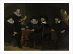 The governors of the Kloveniersdoelen Amsterdam by Govert Flinck