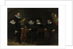 The governors of the Kloveniersdoelen Amsterdam by Govert Flinck