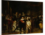Militia Company of District II under the Command of Captain Frans Banninck Cocq by Rembrandt Harmensz. van Rijn