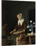 Woman Eating by Gabriël Metsu