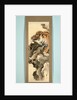 Horizontale Scroll Painting with a picture of a tiger on a rock by Tanaka Gekko