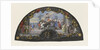 Folding fan, tempera and India ink 'Dido at the stake' painted surrounded by a heavy ornamental border. by Paul Androuet Ducerceau