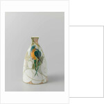 Vase decorated with flowers and parrots by Roelof Sterken