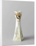 Porcelain candlestick painted with flowers by Sam Schellink