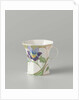 Cup, part of a set, painted with violins by C.W.J. 't Hart