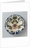 Plate painted with standing vegetative motif by Wilhelmus Petrus Hartgring