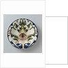 Plate painted with standing vegetative motif by Wilhelmus Petrus Hartgring