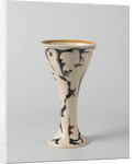 Tulips Vase with decor in black, tan and brown by Willem Elstrodt