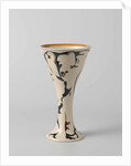 Tulips Vase with decor in black, tan and brown by Willem Elstrodt