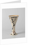 Tulips Vase with decor in black, tan and brown by Willem Elstrodt