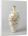 Vase of porcelain decorated with dragon by J.L. Verhoog