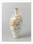 Vase of porcelain decorated with dragon by J.L. Verhoog