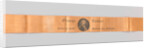 Orange satin ribbon, which in dotted carving an oval Portrait of Crown Prince Willem Frederik by Anonymous