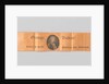 Orange satin ribbon, which in dotted carving an oval Portrait of Crown Prince Willem Frederik by Anonymous